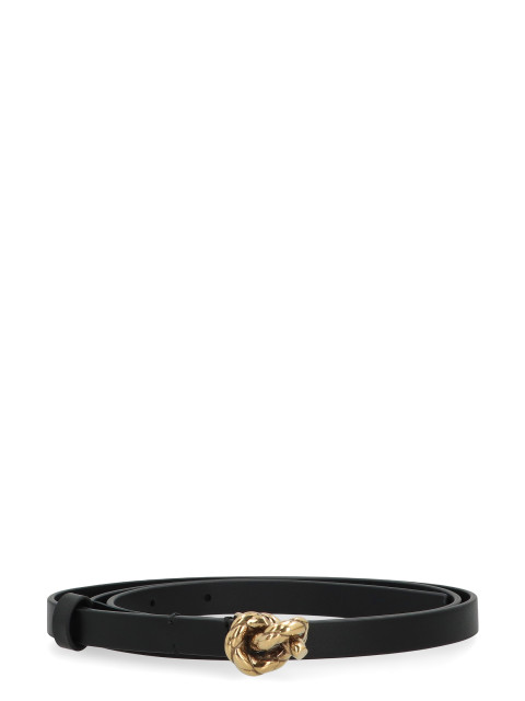 Knot belt in leather