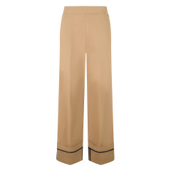 Wide Leg Trousers with Hem