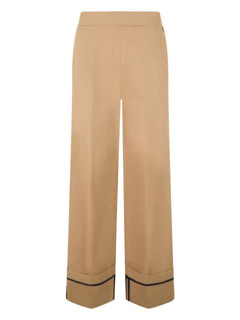 Wide Leg Trousers with Hem