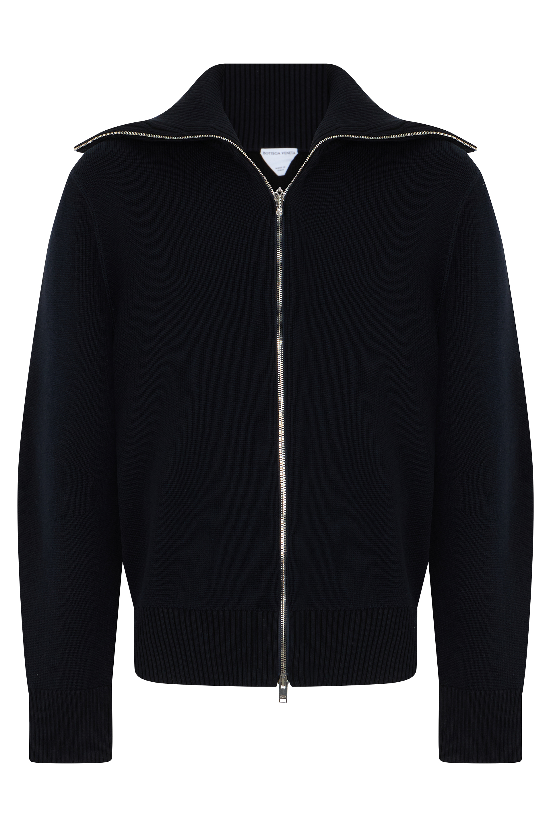 Cardigan with long sleeves and zip