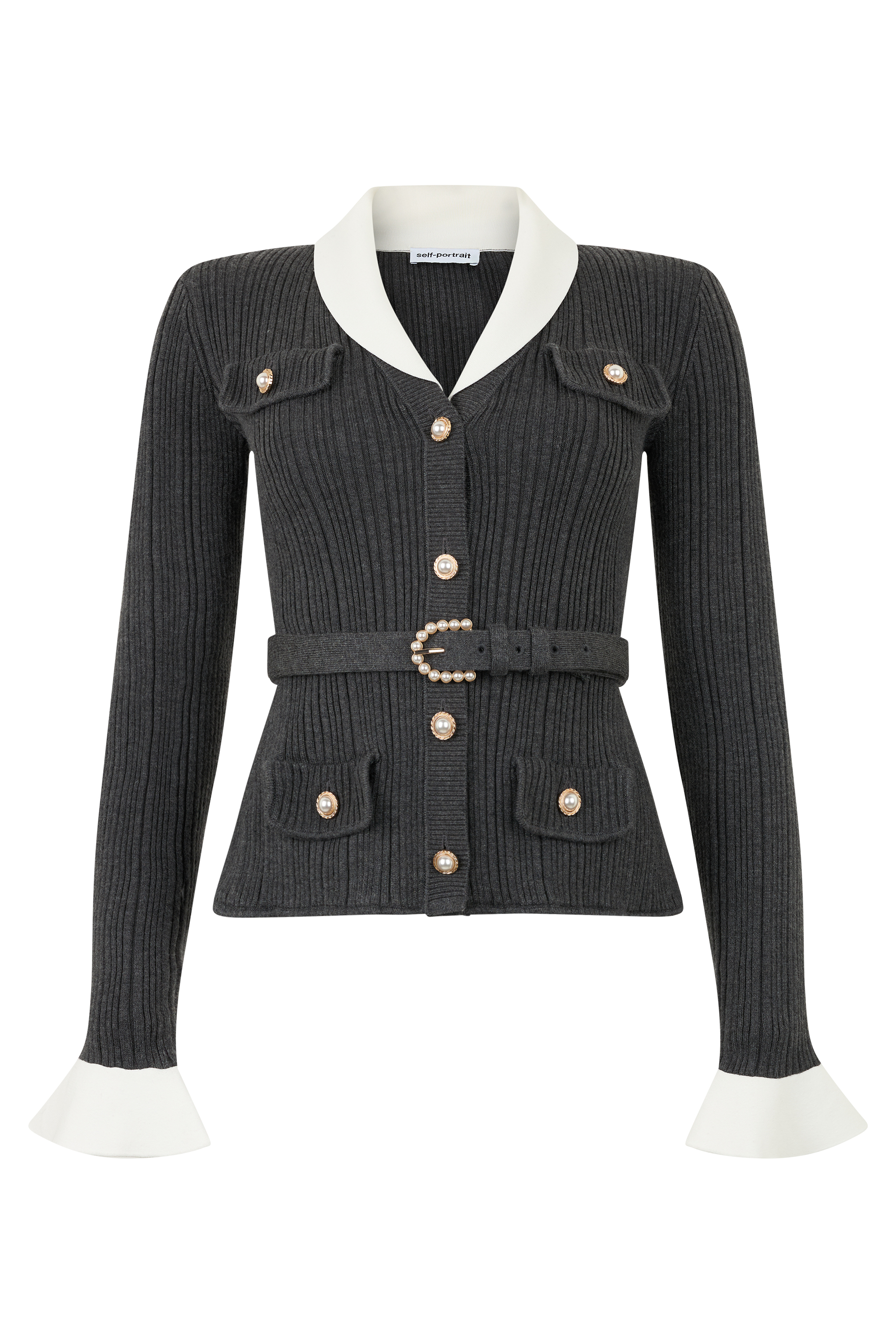 Ribbed knit cardigan