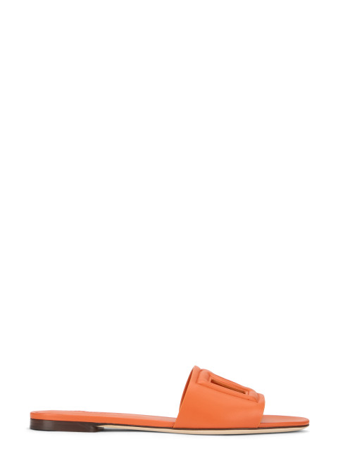 Low leather sandal