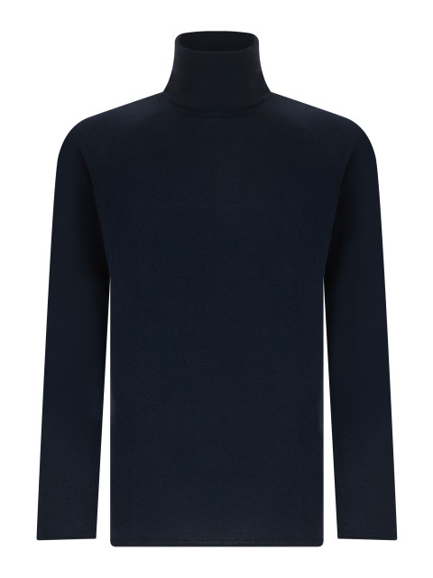 High Neck Sweater in wool