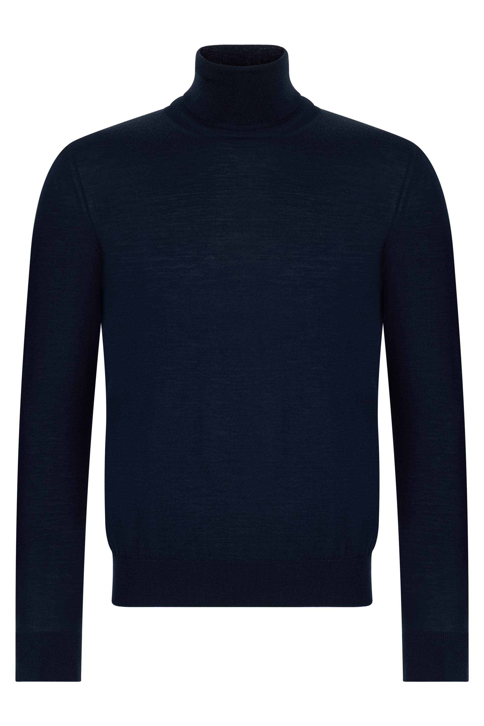 Cotton sweater with high collar