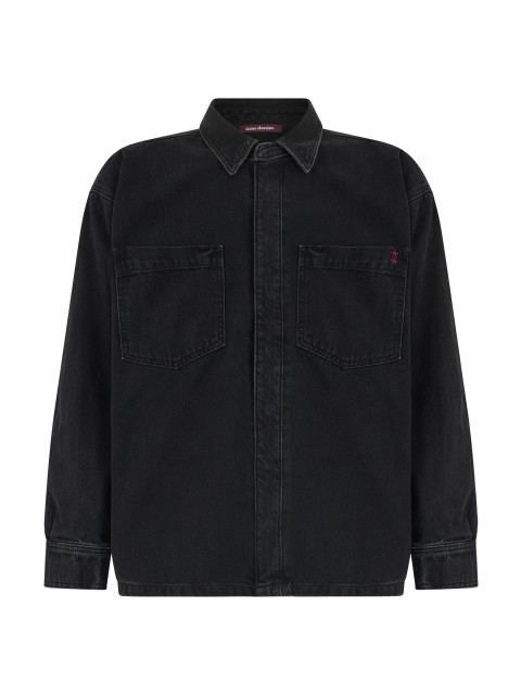 Oversized denim shirt made of cotton