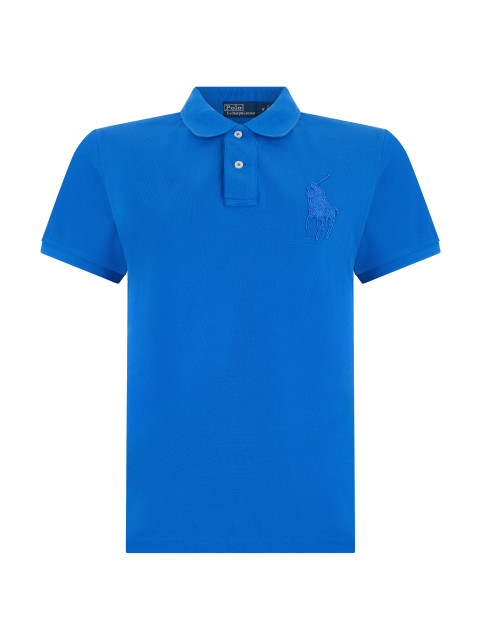 Cotton polo with logo