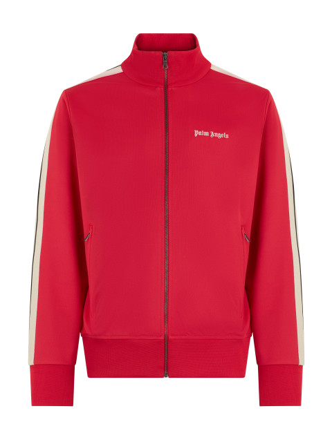 Hoodie with zip and logo