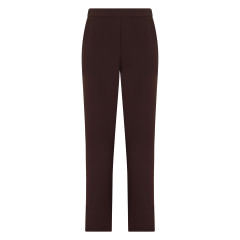 Elegant straight pants with elastic waistband