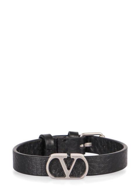VLogo Signature bracelet in leather
