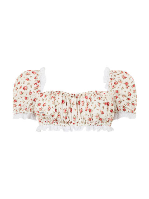 Floral cropped top