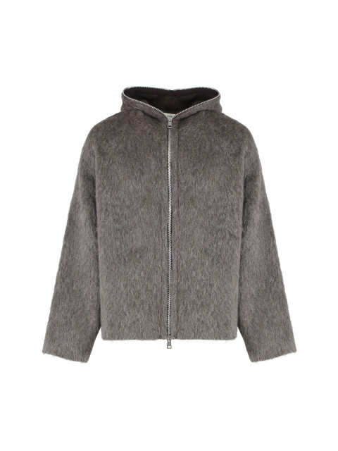 Hoodie in wool