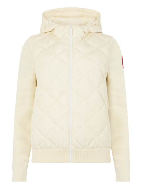 Down jacket in polyamide and wool