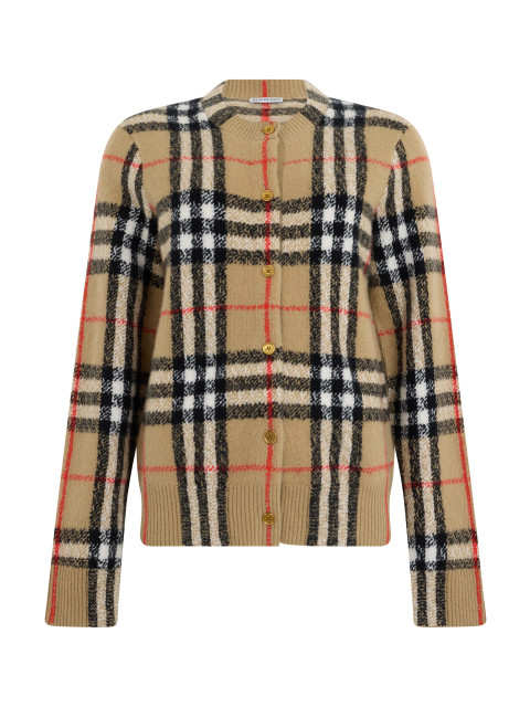 Checked pullover