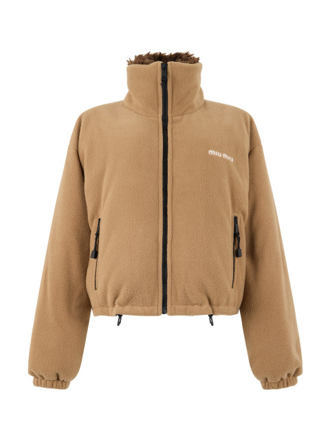 Puffer jacket with zip