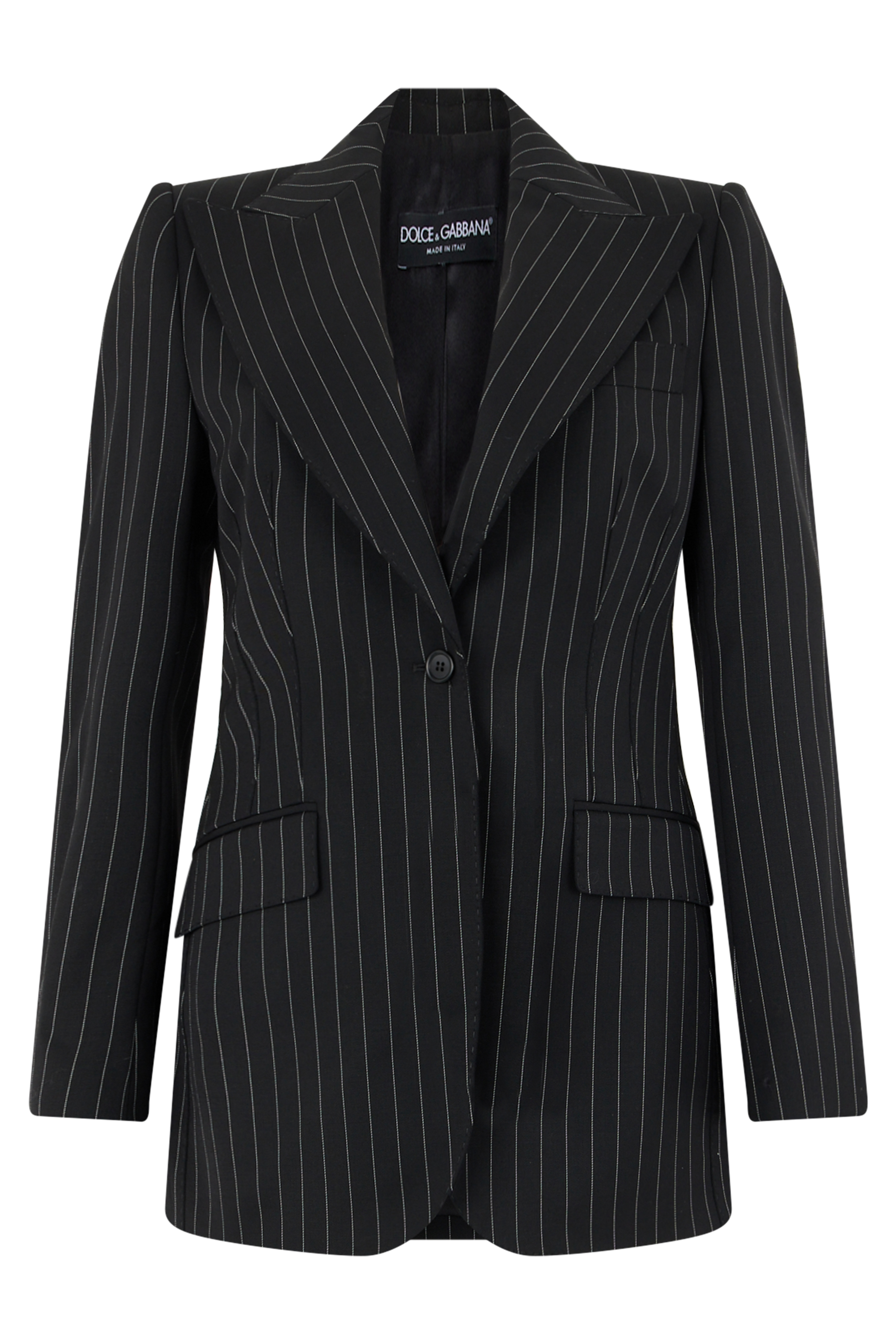 Single-breasted wool jacket