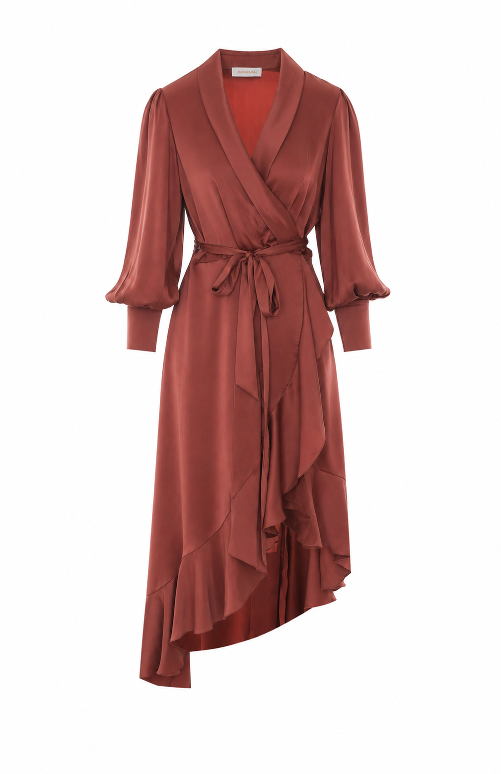 [Zimmermann] Long sleeve dress FW26 8066DF26RBLSHR