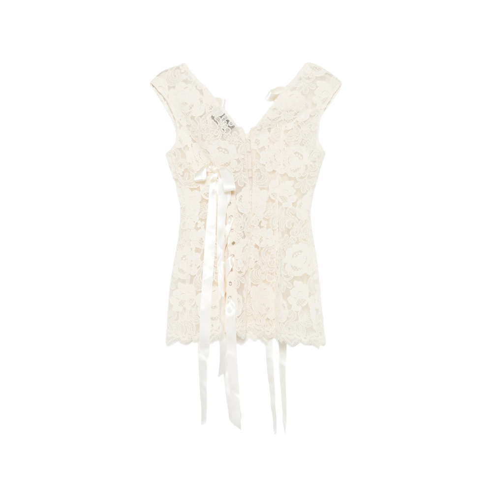 [Simone Rocha] Tank top FW26 5502 1298 ECRU