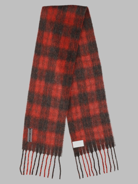 [Our Legacy] Scarf FW26 A4268EBR_BURNTREDPLAIDFUZZYALPACA
