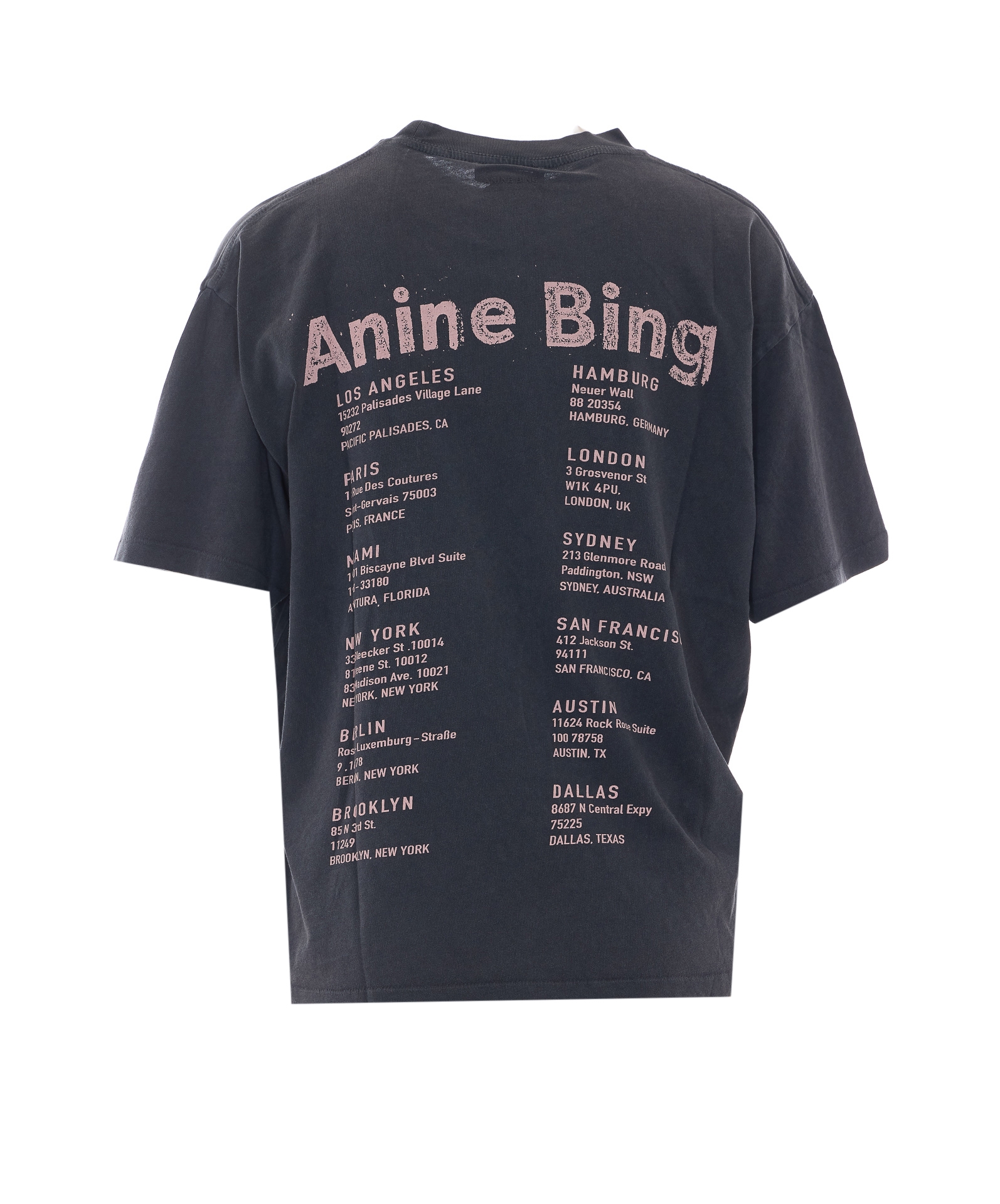[Anine Bing] T-shirts Short Sleeve FW26 A0812928WHG1GREY