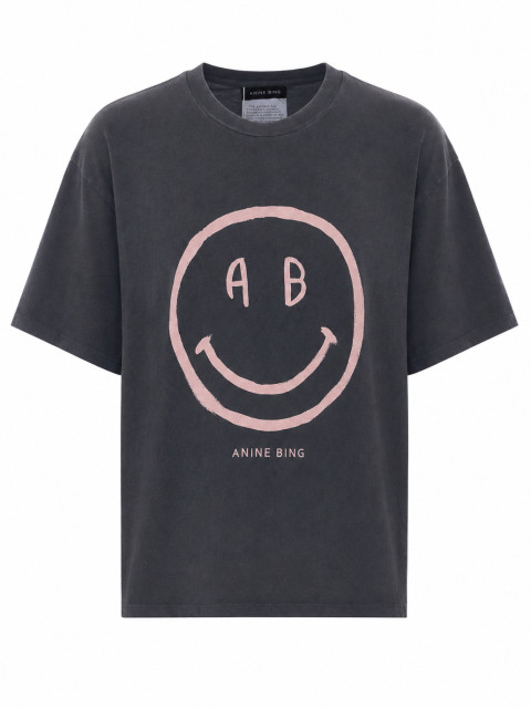 [Anine Bing] T-shirts Short Sleeve FW26 A0812928WHG1GREY