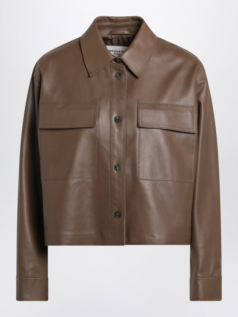 [WEEKEND MAX MARA] Leather Jacket FW26 WKDPIOVRALE