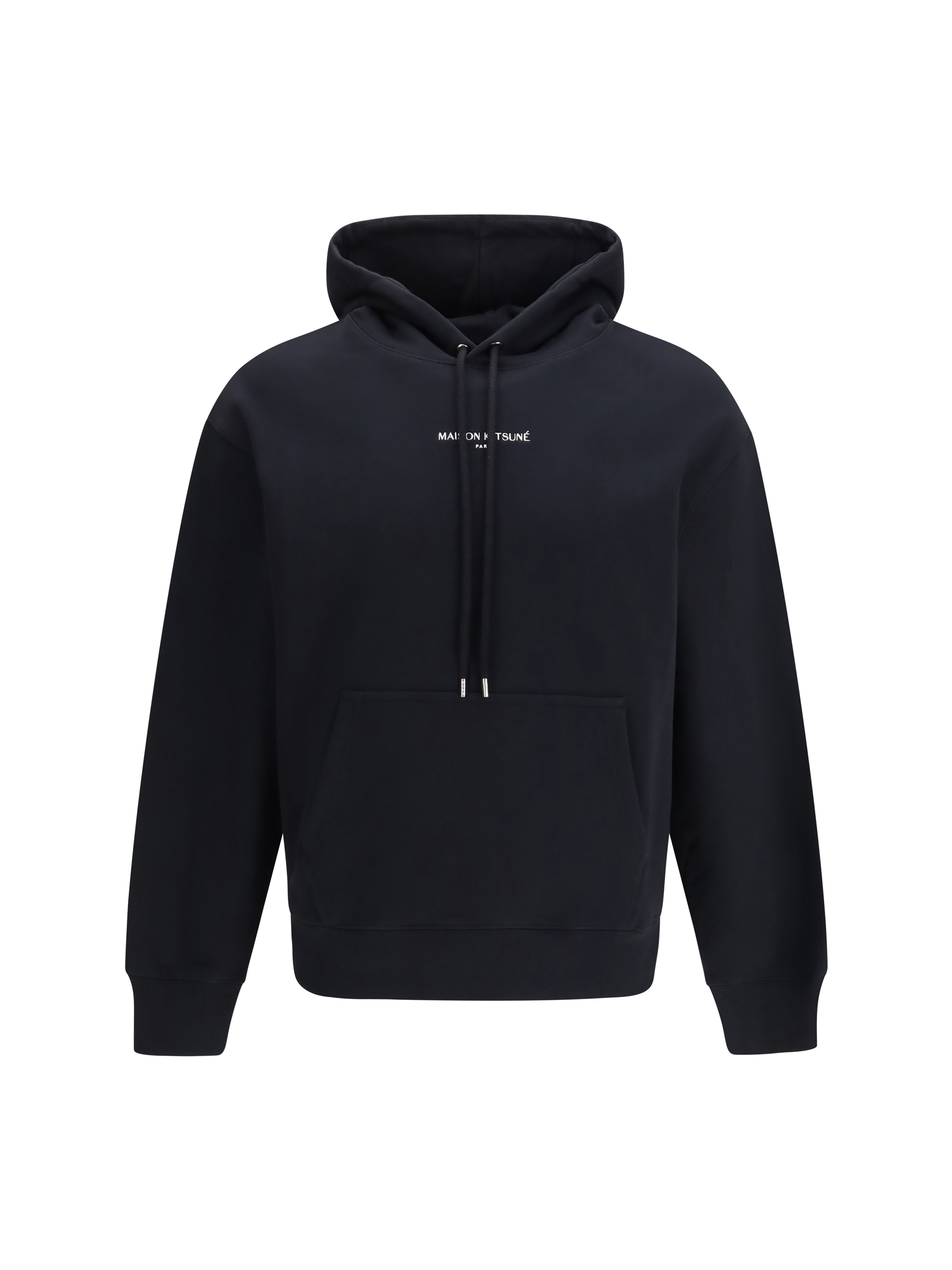 자수 로고가 있는 면 스웨트셔츠