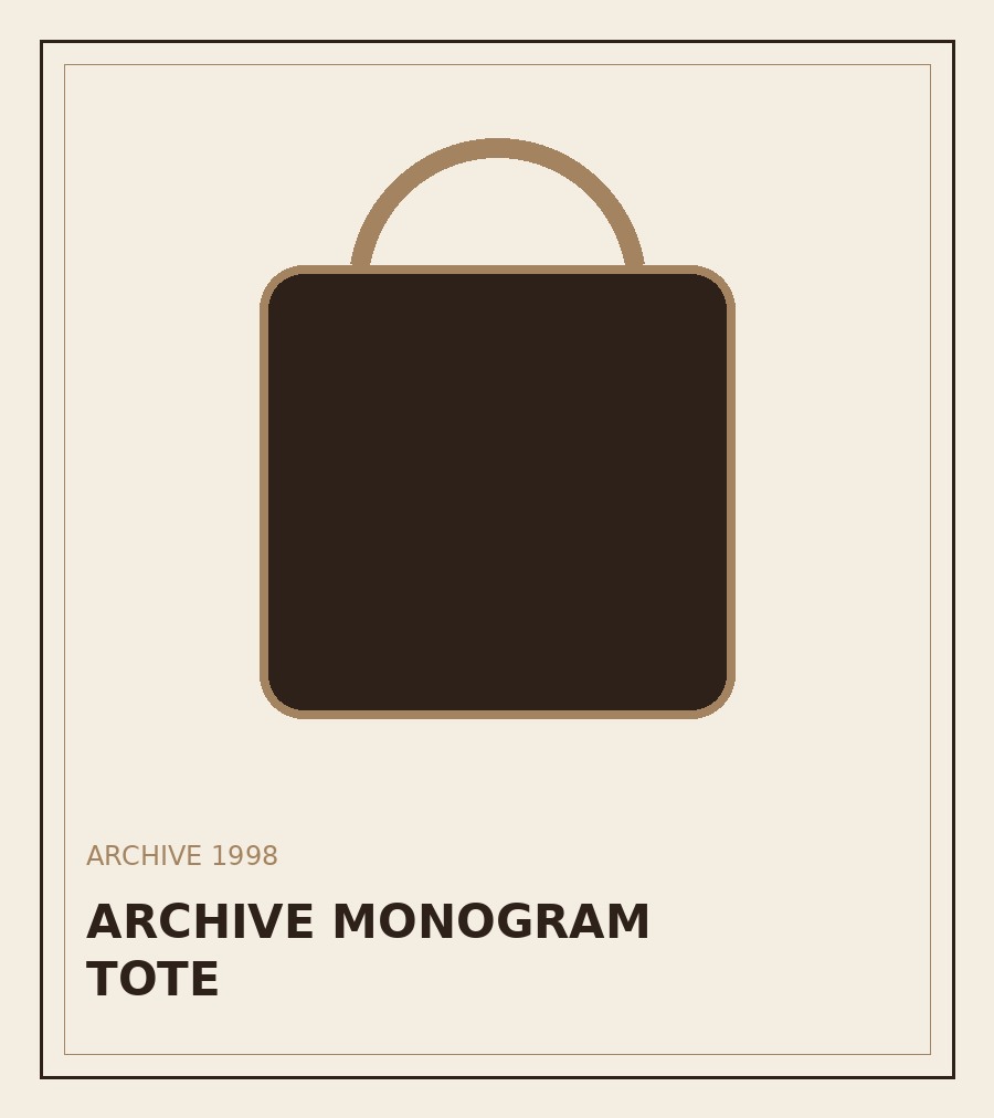 MONOGRAM CANVAS TOTE